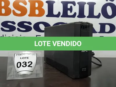 LOTE 032 - 01 APC UPS UNIT. (NO ESTADO EM QUE SE ENCONTRA. SUJEITO A AVARIAS OCULTAS/VISÍVEIS.) 3B1031X18515