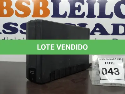 LOTE 043 - 01 APC UPS UNIT. (NO ESTADO EM QUE SE ENCONTRA. SUJEITO A AVARIAS OCULTAS/VISÍVEIS.) 3B1135X18504