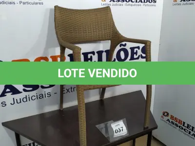 LOTE 037 - 01 CADEIRA DE JARDIM. (NO ESTADO EM QUE SE ENCONTRA. SUJEITO A AVARIAS OCULTAS/VISÍVEIS.) BH1516N