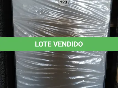LOTE 123 - 01 COLCHÃO SOLTEIRO COM BASE. (NO ESTADO EM QUE SE ENCONTRA. SUJEITO A AVARIAS OCULTAS/VISÍVEIS.)  AU2476N