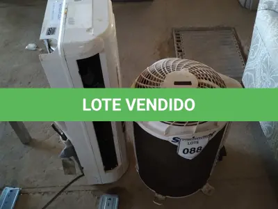 LOTE 088 - 01 AR CONDICIONADO SPRINGER 12.000BTUS. (NO ESTADO EM QUE SE ENCONTRA. SUJEITO A AVARIAS OCULTAS/VISÍVEIS.)  AV9649B
