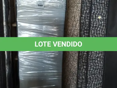 LOTE 099 - 01 COLCHÃO SOLTEIRO COM BASE. (NO ESTADO EM QUE SE ENCONTRA. SUJEITO A AVARIAS OCULTAS/VISÍVEIS.) BJ7220S