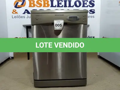 LOTE 005 - 01 LAVA LOUÇA BRASTEMP 127VOLTS. (NO ESTADO EM QUE SE ENCONTRA. SUJEITO A AVARIAS OCULTAS/VISÍVEIS.)  BF8646F