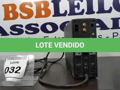 LOTE 032 - 01 APC UPS UNIT. (NO ESTADO EM QUE SE ENCONTRA. SUJEITO A AVARIAS OCULTAS/VISÍVEIS.) 3B1031X18515
