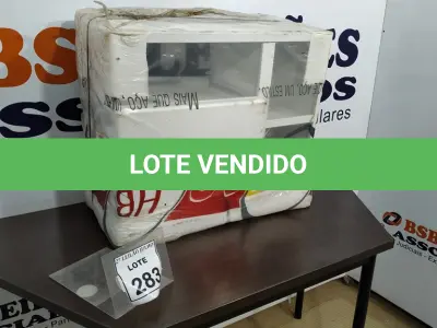 LOTE 283 - 01 GABINETE COM ESPELHEIRA FLORENCE 60X30.  (NO ESTADO) ATENÇÃO! FAZER A VISITAÇÃO ANTES DE ARREMATAR, NÃO SABEMOS SE FUNCIONA. LEILÃO NÃO TEM GARANTIA E NEM DEVOLUÇÃO, SUJEITO A POSSÍVEIS AVARIAS VISÍVEIS/OCULTAS E/OU AUSÊNCIA DE COMPONENTES.