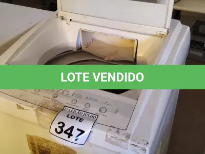 LOTE 347 - 01 MÁQUINA DE LAVAR ROUPAS BRASTEMP 5KG 220V. (NO ESTADO) ATENÇÃO! FAZER A VISITAÇÃO ANTES DE ARREMATAR, NÃO SABEMOS SE FUNCIONA. LEILÃO NÃO TEM GARANTIA E NEM DEVOLUÇÃO, SUJEITO A POSSÍVEIS AVARIAS VISÍVEIS/OCULTAS E/OU AUSÊNCIA DE COMPONENTES.