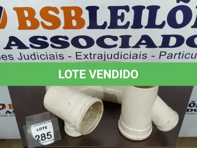LOTE 285 - 02 CURVAS PARA ESGOTO DE 150MM E 02 TÊ DE ESGOTO DE 150X100MM. (NO ESTADO) ATENÇÃO! FAZER A VISITAÇÃO ANTES DE ARREMATAR, NÃO SABEMOS SE FUNCIONA. LEILÃO NÃO TEM GARANTIA E NEM DEVOLUÇÃO, SUJEITO A POSSÍVEIS AVARIAS VISÍVEIS/OCULTAS E/OU AUSÊNCIA DE COMPONENTES.