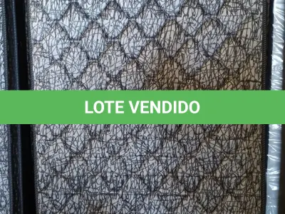 LOTE 124 - 01 COLCHÃO SOLTEIRO COM BASE. (NO ESTADO EM QUE SE ENCONTRA. SUJEITO A AVARIAS OCULTAS/VISÍVEIS.) BJ7221M