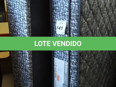 LOTE 141 - 01 COLCHÃO SOLTEIRO COM BASE. (NO ESTADO EM QUE SE ENCONTRA. SUJEITO A AVARIAS OCULTAS/VISÍVEIS.) BJ7215V