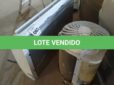 LOTE 062 - 01 AR CONDICIONADO CARRIER 18.000BTUS.  (NO ESTADO EM QUE SE ENCONTRA. SUJEITO A AVARIAS OCULTAS/VISÍVEIS.)  AV9963N
