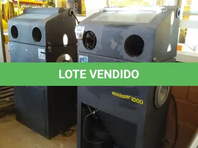 LOTE 316 - 02 MÁQUINAS DE LIMPEZA DE TONNER ECOLASER 1000. (NO ESTADO) ATENÇÃO! FAZER A VISITAÇÃO ANTES DE ARREMATAR, NÃO SABEMOS SE FUNCIONA. LEILÃO NÃO TEM GARANTIA E NEM DEVOLUÇÃO, SUJEITO A POSSÍVEIS AVARIAS VISÍVEIS/OCULTAS E/OU AUSÊNCIA DE COMPONENTES.