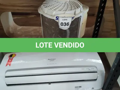 LOTE 036 - 01 AR CONDICIONADO SPRINGER 12.000BTUS. (NO ESTADO EM QUE SE ENCONTRA. SUJEITO A AVARIAS OCULTAS/VISÍVEIS.) BF8716F