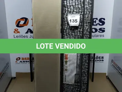 LOTE 135 - 01 COLCHÃO SOLTEIRO COM BASE. (NO ESTADO EM QUE SE ENCONTRA. SUJEITO A AVARIAS OCULTAS/VISÍVEIS.)  BJ7216L