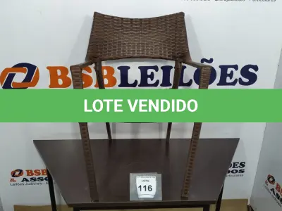 LOTE 116 - 01 CADEIRA DE JARDIM. (NO ESTADO EM QUE SE ENCONTRA. SUJEITO A AVARIAS OCULTAS/VISÍVEIS.) BH1580V