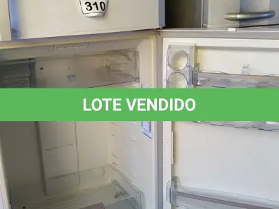 LOTE 310 - 01 GELADEIRA FROST FREE MARCA CONTINENTAL 220W. (NO ESTADO) ATENÇÃO! FAZER A VISITAÇÃO ANTES DE ARREMATAR, NÃO SABEMOS SE FUNCIONA. LEILÃO NÃO TEM GARANTIA E NEM DEVOLUÇÃO, SUJEITO A POSSÍVEIS AVARIAS VISÍVEIS/OCULTAS E/OU AUSÊNCIA DE COMPONENTES.