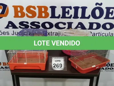 LOTE 269 - 04 GAIOLAS PARA HAMSTER. (NO ESTADO) ATENÇÃO! FAZER A VISITAÇÃO ANTES DE ARREMATAR, NÃO SABEMOS SE FUNCIONA, LEILÃO NÃO TEM GARANTIA E NEM DEVOLUÇÃO, SUJEITO A POSSÍVEIS AVARIAS VISÍVEIS/OCULTAS E/OU AUSÊNCIA DE COMPONENTES.