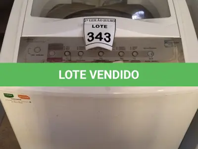 LOTE 343 - 01 MÁQUINA DE LAVAR ROUPAS BRASTEMP 8KG 220V. (NO ESTADO) ATENÇÃO! FAZER A VISITAÇÃO ANTES DE ARREMATAR, NÃO SABEMOS SE FUNCIONA. LEILÃO NÃO TEM GARANTIA E NEM DEVOLUÇÃO, SUJEITO A POSSÍVEIS AVARIAS VISÍVEIS/OCULTAS E/OU AUSÊNCIA DE COMPONENTES.