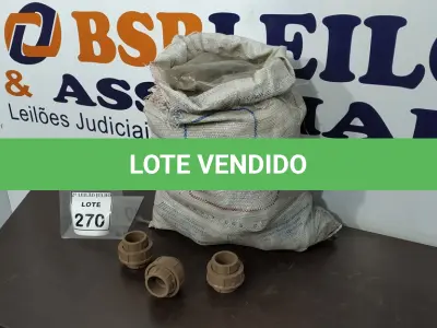 LOTE 270 - 79 UNIÕES HIDRÁULICAS DE 40MM. (NO ESTADO) ATENÇÃO! FAZER A VISITAÇÃO ANTES DE ARREMATAR, NÃO SABEMOS SE FUNCIONA. LEILÃO NÃO TEM GARANTIA E NEM DEVOLUÇÃO, SUJEITO A POSSÍVEIS AVARIAS VISÍVEIS/OCULTAS E/OU AUSÊNCIA DE COMPONENTES.
