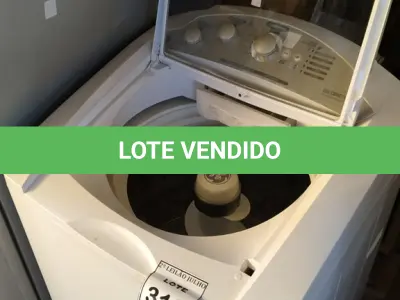 LOTE 312 - 01 MÁQUINA DE LAVAR 15KG 220W MARCA GE. (NO ESTADO) ATENÇÃO! FAZER A VISITAÇÃO ANTES DE ARREMATAR, NÃO SABEMOS SE FUNCIONA. LEILÃO NÃO TEM GARANTIA E NEM DEVOLUÇÃO, SUJEITO A POSSÍVEIS AVARIAS VISÍVEIS/OCULTAS E/OU AUSÊNCIA DE COMPONENTES.