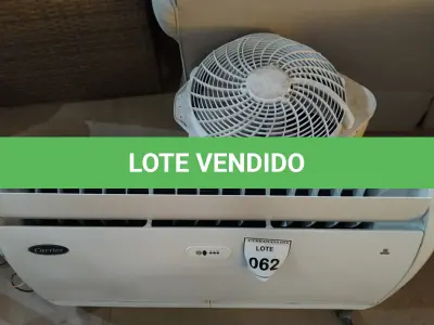 LOTE 062 - 01 AR CONDICIONADO CARRIER 18.000BTUS.  (NO ESTADO EM QUE SE ENCONTRA. SUJEITO A AVARIAS OCULTAS/VISÍVEIS.)  AV9963N
