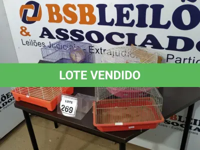 LOTE 269 - 04 GAIOLAS PARA HAMSTER. (NO ESTADO) ATENÇÃO! FAZER A VISITAÇÃO ANTES DE ARREMATAR, NÃO SABEMOS SE FUNCIONA, LEILÃO NÃO TEM GARANTIA E NEM DEVOLUÇÃO, SUJEITO A POSSÍVEIS AVARIAS VISÍVEIS/OCULTAS E/OU AUSÊNCIA DE COMPONENTES.