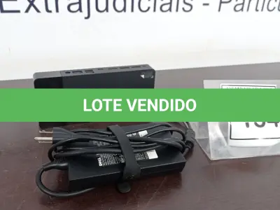 LOTE 154 - 01 DOCK STATION DELL USB TIPO C COM FONTE.  (NO ESTADO EM QUE SE ENCONTRA. SUJEITO A AVARIAS OCULTAS/VISÍVEIS.)