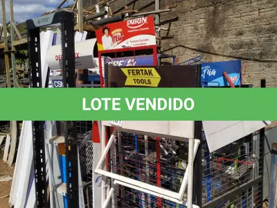 LOTE 321 - 01 LOTE COM VÁRIOS EXPOSITORES DE METAL. (NO ESTADO) ATENÇÃO! FAZER A VISITAÇÃO ANTES DE ARREMATAR, NÃO SABEMOS SE FUNCIONA. LEILÃO NÃO TEM GARANTIA E NEM DEVOLUÇÃO, SUJEITO A POSSÍVEIS AVARIAS VISÍVEIS/OCULTAS E/OU AUSÊNCIA DE COMPONENTES.