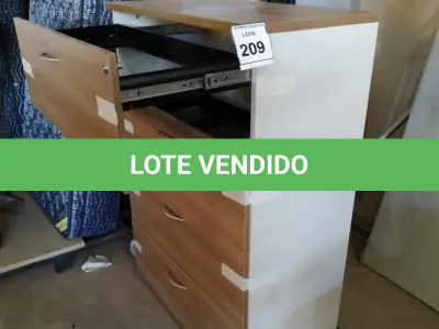 LOTE 209 - 01 ARMÁRIO COM 04 GAVETAS PARA PASTA SUSPENSA.(NO ESTADO EM QUE SE ENCONTRA. SUJEITO A AVARIAS OCULTAS/VISÍVEIS.)