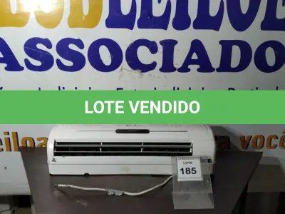 LOTE 185 - 01 EVAPORADORA 12.000BTUS. (NO ESTADO EM QUE SE ENCONTRA. SUJEITO A AVARIAS OCULTAS/VISÍVEIS.)  AV9866M