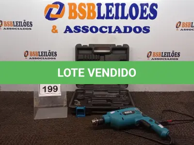 LOTE 199 - 01 FURADEIRA PHILCO FORCE COM MALETA. (NO ESTADO) ATENÇÃO! FAZER A VISITAÇÃO ANTES DE ARREMATAR, NÃO SABEMOS SE FUNCIONA, LEILÃO NÃO TEM GARANTIA E NEM DEVOLUÇÃO, SUJEITO A POSSÍVEIS AVARIAS VISÍVEIS/OCULTAS E/OU AUSÊNCIA DE COMPONENTES.