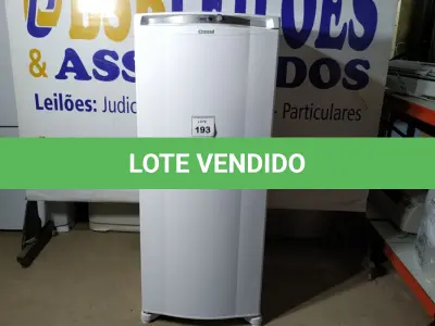 LOTE 193 -  01 FREEZER VERTICAL CONSUL 220V. (NO ESTADO EM QUE SE ENCONTRA. SUJEITO A AVARIAS OCULTAS/VISÍVEIS.)  BH1651Y