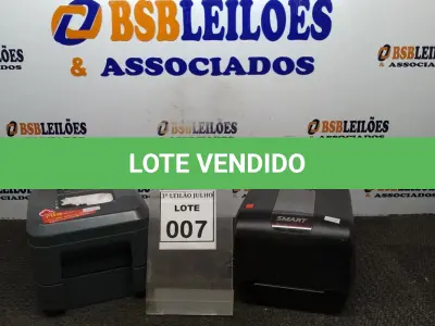 LOTE 007 - 01 IMPRESSORA TÉRMICA DE ETIQUETAS MARCA ZEBRA E 01 IMPRESSORA TÉRMICA MARCA HONEWEEL. (NO ESTADO) ATENÇÃO! FAZER A VISITAÇÃO ANTES DE ARREMATAR, NÃO SABEMOS SE FUNCIONA, LEILÃO NÃO TEM GARANTIA E NEM DEVOLUÇÃO, SUJEITO A POSSÍVEIS AVARIAS VISÍVEIS/OCULTAS E/OU AUSÊNCIA DE COMPONENTES.