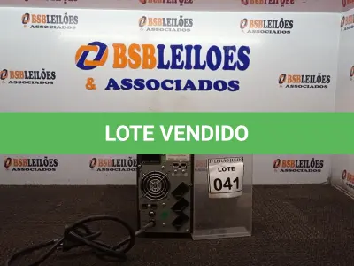 LOTE 041 - 01 NOBREAK MARCA LACERDA. (NO ESTADO) ATENÇÃO! FAZER A VISITAÇÃO ANTES DE ARREMATAR, NÃO SABEMOS SE FUNCIONA, LEILÃO NÃO TEM GARANTIA E NEM DEVOLUÇÃO, SUJEITO A POSSÍVEIS AVARIAS VISÍVEIS/OCULTAS E/OU AUSÊNCIA DE COMPONENTES.
