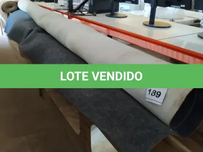 LOTE 189 -  01 TAPETE CINZA. (NO ESTADO EM QUE SE ENCONTRA. SUJEITO A AVARIAS OCULTAS/VISÍVEIS.)  