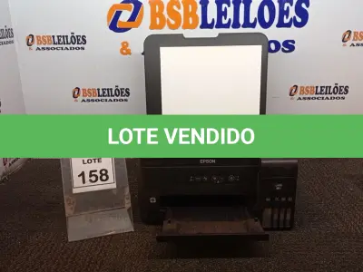 LOTE 158 - 01 IMPRESSORA MODELO L4150 MARCA EPSON. (NO ESTADO) ATENÇÃO! FAZER A VISITAÇÃO ANTES DE ARREMATAR, NÃO SABEMOS SE FUNCIONA, LEILÃO NÃO TEM GARANTIA E NEM DEVOLUÇÃO, SUJEITO A POSSÍVEIS AVARIAS VISÍVEIS/OCULTAS E/OU AUSÊNCIA DE COMPONENTES.