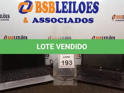 LOTE 193 - 02 NOTEBOOKS COM 01 CARREGADOR. (NO ESTADO) ATENÇÃO! FAZER A VISITAÇÃO ANTES DE ARREMATAR, NÃO SABEMOS SE FUNCIONA, LEILÃO NÃO TEM GARANTIA E NEM DEVOLUÇÃO, SUJEITO A POSSÍVEIS AVARIAS VISÍVEIS/OCULTAS E/OU AUSÊNCIA DE COMPONENTES.