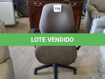LOTE 234 -  01 CADEIRA GIRATÓRIA. (NO ESTADO EM QUE SE ENCONTRA. SUJEITO A AVARIAS OCULTAS/VISÍVEIS.)  