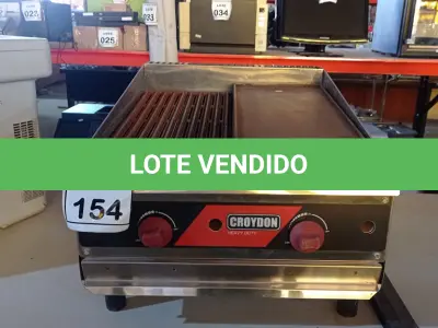 LOTE 154 - 01 CHAPA INDUSTRIAL A GÁS MARCA CROYDON. (NO ESTADO) ATENÇÃO! FAZER A VISITAÇÃO ANTES DE ARREMATAR, NÃO SABEMOS SE FUNCIONA, LEILÃO NÃO TEM GARANTIA E NEM DEVOLUÇÃO, SUJEITO A POSSÍVEIS AVARIAS VISÍVEIS/OCULTAS E/OU AUSÊNCIA DE COMPONENTES.