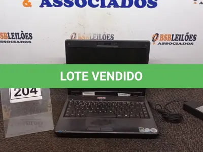 LOTE 204 - 01 NOTEBOOK MARCA VECTOR COM FONTE.  (NO ESTADO) ATENÇÃO! FAZER A VISITAÇÃO ANTES DE ARREMATAR, NÃO SABEMOS SE FUNCIONA. LEILÃO NÃO TEM GARANTIA E NEM DEVOLUÇÃO, SUJEITO A POSSÍVEIS AVARIAS VISÍVEIS/OCULTAS E/OU AUSÊNCIA DE COMPONENTES.