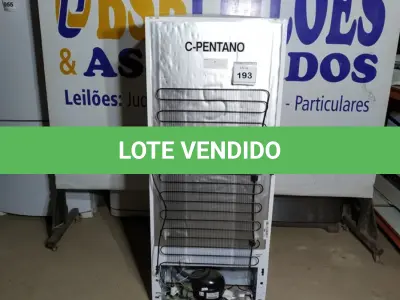 LOTE 193 -  01 FREEZER VERTICAL CONSUL 220V. (NO ESTADO EM QUE SE ENCONTRA. SUJEITO A AVARIAS OCULTAS/VISÍVEIS.)  BH1651Y