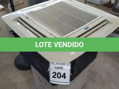 LOTE 204 - 01 EVAPORADORA DE TETO CARRIER.  (NO ESTADO EM QUE SE ENCONTRA. SUJEITO A AVARIAS OCULTAS/VISÍVEIS.) BH1440K