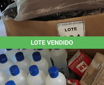 LOTE 101 - 01 LOTE COM GRANDE QUANTIDADE DE ARAMES DE CADERNOS, CLIPS DE PAPEL, COLCHETES XR E ÁLCOOL EM GEL 70%. (NO ESTADO) ATENÇÃO! FAZER A VISITAÇÃO ANTES DE ARREMATAR, NÃO SABEMOS SE FUNCIONA, LEILÃO NÃO TEM GARANTIA E NEM DEVOLUÇÃO, SUJEITO A POSSÍVEIS AVARIAS VISÍVEIS/OCULTAS E/OU AUSÊNCIA DE COMPONENTES.