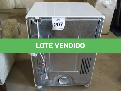 LOTE 207 -  01 SECADORA DE ROUPAS BRASTEMP. 220V. (NO ESTADO EM QUE SE ENCONTRA. SUJEITO A AVARIAS OCULTAS/VISÍVEIS.)  BH1652D