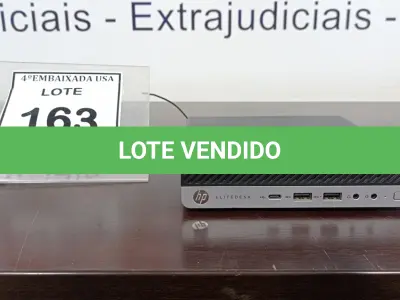 LOTE 163 - 01 HP ELITEDESK 705 G4SEM MEMORIA, SEM FONTE E SEM HD. (NO ESTADO EM QUE SE ENCONTRA. SUJEITO A AVARIAS OCULTAS/VISÍVEIS.) BD1048G