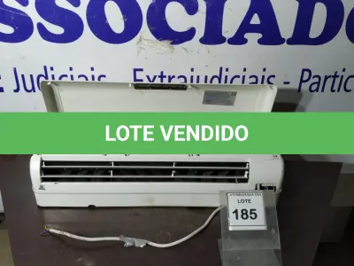 LOTE 185 - 01 EVAPORADORA 12.000BTUS. (NO ESTADO EM QUE SE ENCONTRA. SUJEITO A AVARIAS OCULTAS/VISÍVEIS.)  AV9866M