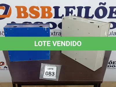 LOTE 083 - 03 QUADROS DE DISTRIBUIÇÃO. (NO ESTADO) ATENÇÃO! FAZER A VISITAÇÃO ANTES DE ARREMATAR, NÃO SABEMOS SE FUNCIONA, LEILÃO NÃO TEM GARANTIA E NEM DEVOLUÇÃO, SUJEITO A POSSÍVEIS AVARIAS VISÍVEIS/OCULTAS E/OU AUSÊNCIA DE COMPONENTES.