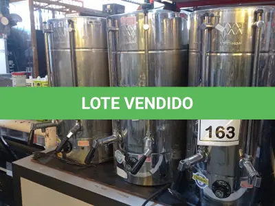 LOTE 163 - 03 CAFETEIRAS INDUSTRIAIS. (NO ESTADO) ATENÇÃO! FAZER A VISITAÇÃO ANTES DE ARREMATAR, NÃO SABEMOS SE FUNCIONA, LEILÃO NÃO TEM GARANTIA E NEM DEVOLUÇÃO, SUJEITO A POSSÍVEIS AVARIAS VISÍVEIS/OCULTAS E/OU AUSÊNCIA DE COMPONENTES.