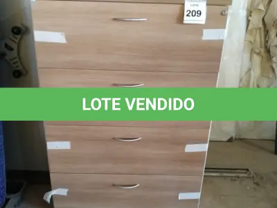 LOTE 209 - 01 ARMÁRIO COM 04 GAVETAS PARA PASTA SUSPENSA.(NO ESTADO EM QUE SE ENCONTRA. SUJEITO A AVARIAS OCULTAS/VISÍVEIS.)
