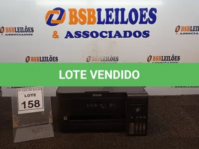 LOTE 158 - 01 IMPRESSORA MODELO L4150 MARCA EPSON. (NO ESTADO) ATENÇÃO! FAZER A VISITAÇÃO ANTES DE ARREMATAR, NÃO SABEMOS SE FUNCIONA, LEILÃO NÃO TEM GARANTIA E NEM DEVOLUÇÃO, SUJEITO A POSSÍVEIS AVARIAS VISÍVEIS/OCULTAS E/OU AUSÊNCIA DE COMPONENTES.