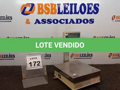 LOTE 172 - 01 BALANÇA MAX 6KG. (NO ESTADO) ATENÇÃO! FAZER A VISITAÇÃO ANTES DE ARREMATAR, NÃO SABEMOS SE FUNCIONA, LEILÃO NÃO TEM GARANTIA E NEM DEVOLUÇÃO, SUJEITO A POSSÍVEIS AVARIAS VISÍVEIS/OCULTAS E/OU AUSÊNCIA DE COMPONENTES.